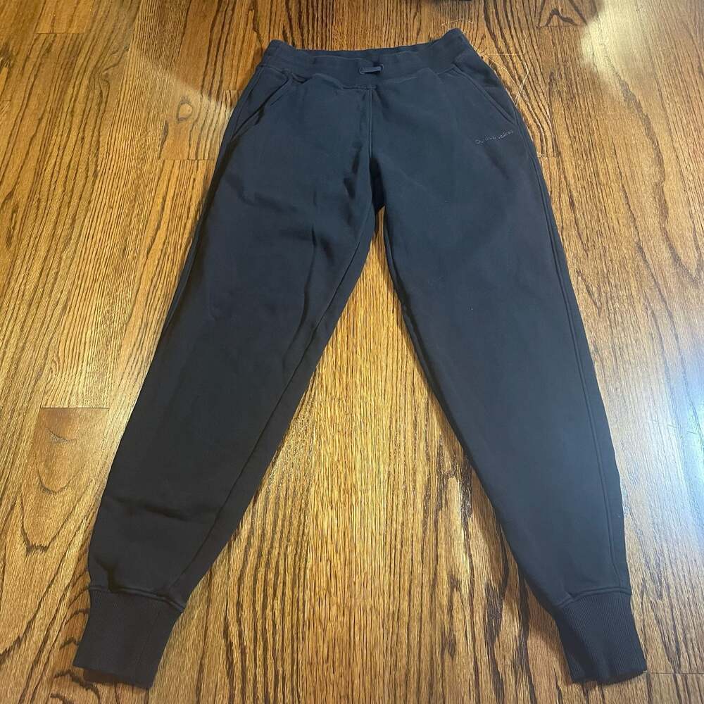 Outdoor Voices Women's Cotton Fleece Sweatpants Joggers in Black
